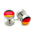 316L rostfreiem Chirurgenstahl 10mm Fake Ohr Piercings